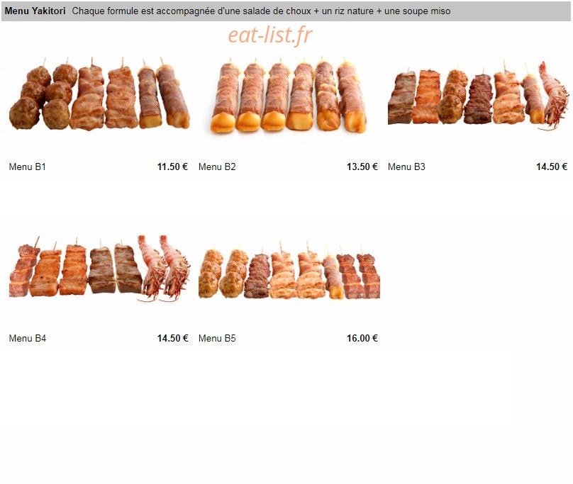 Milly Sushi — carte page 18