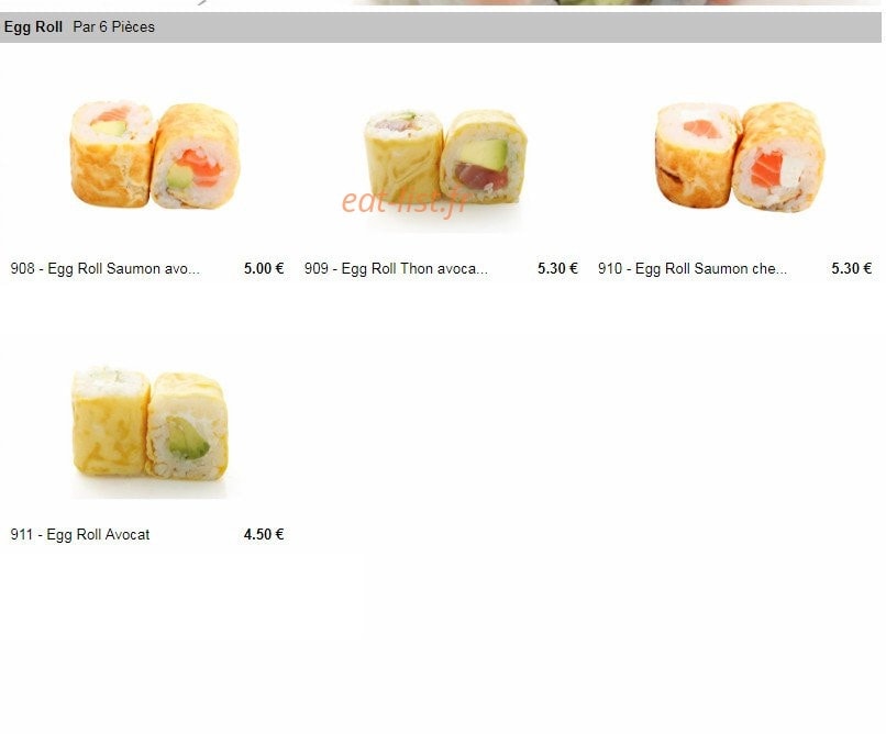 Milly Sushi — carte page 11