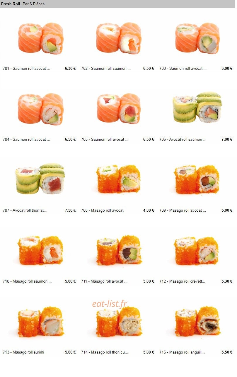 Milly Sushi — carte page 8