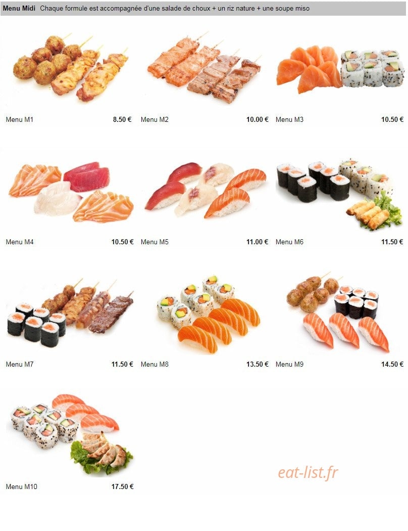 Milly Sushi — carte page 14
