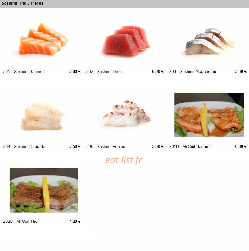 Milly Sushi — carte page 3