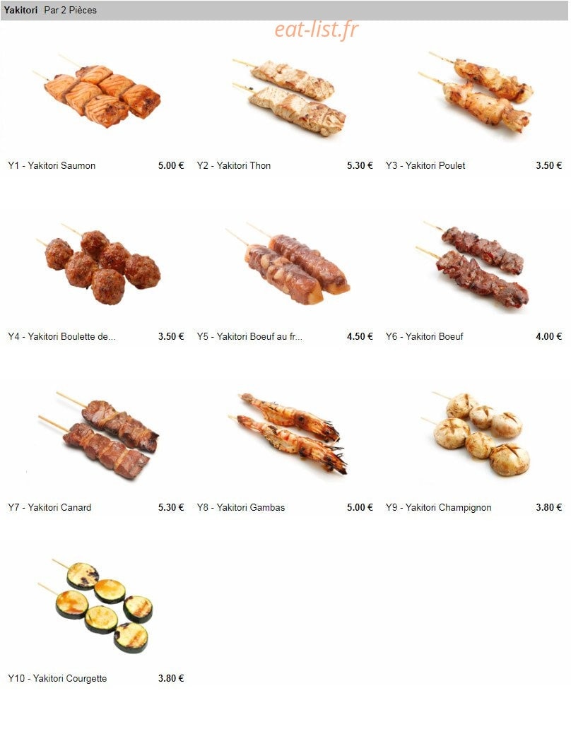 Milly Sushi — carte page 12