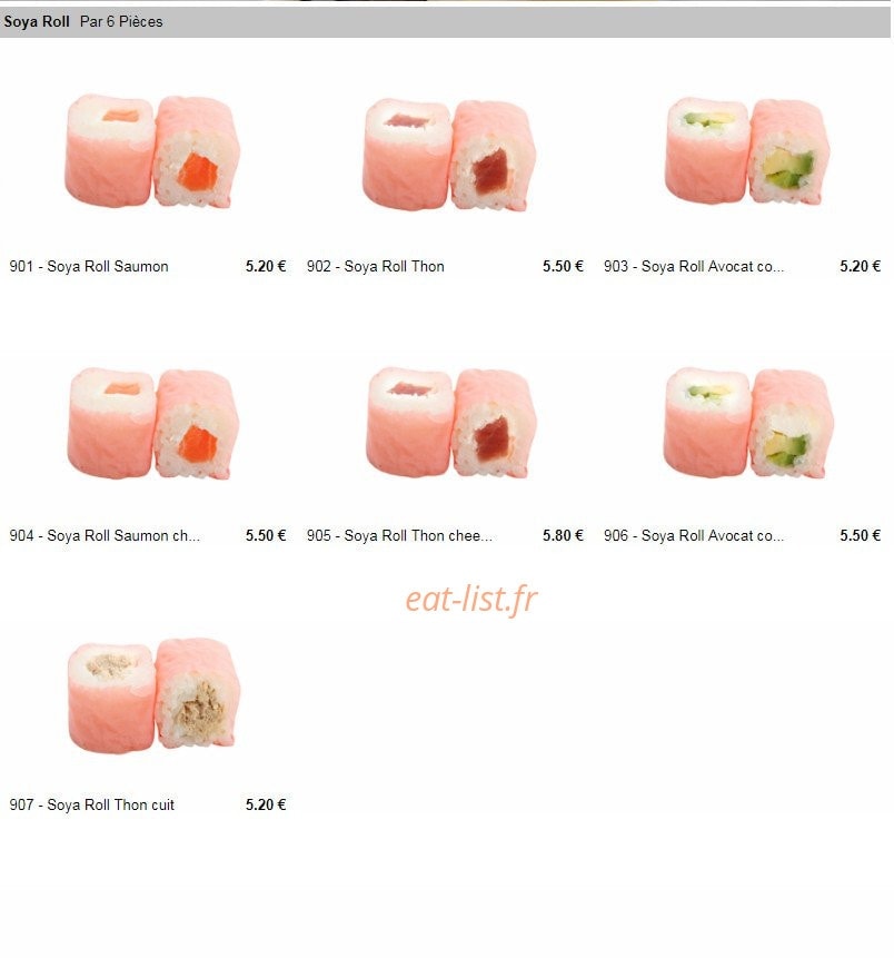 Milly Sushi — carte page 10