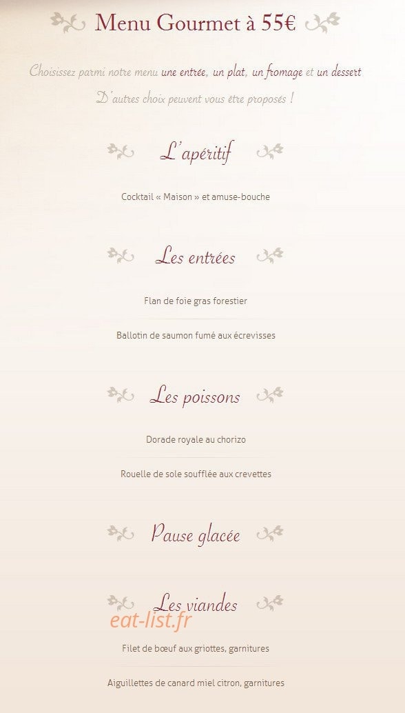 Auberge de L'Espérance — carte page 5