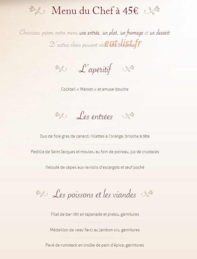 Auberge de L'Espérance — carte page 3