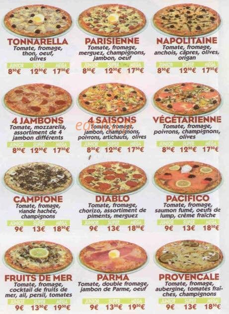 Pizza express — carte page 4