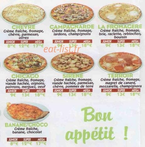 Pizza express — carte page 5
