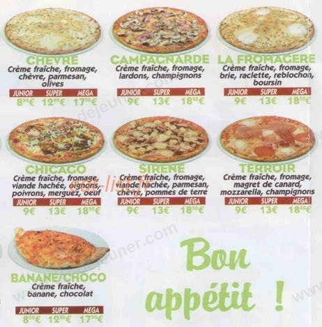 Pizza Express — carte page 3