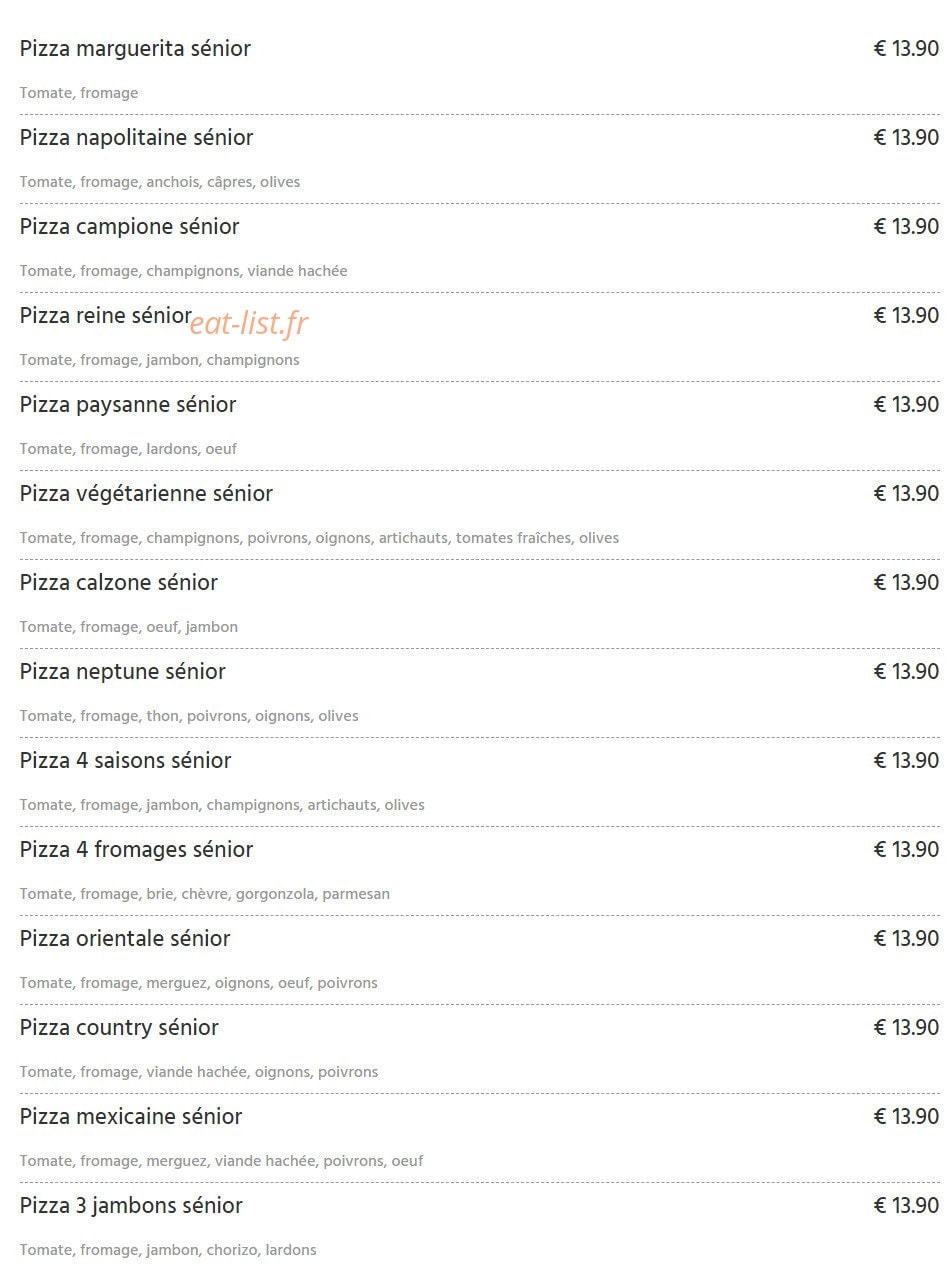 Yolo Pizza — carte page 6