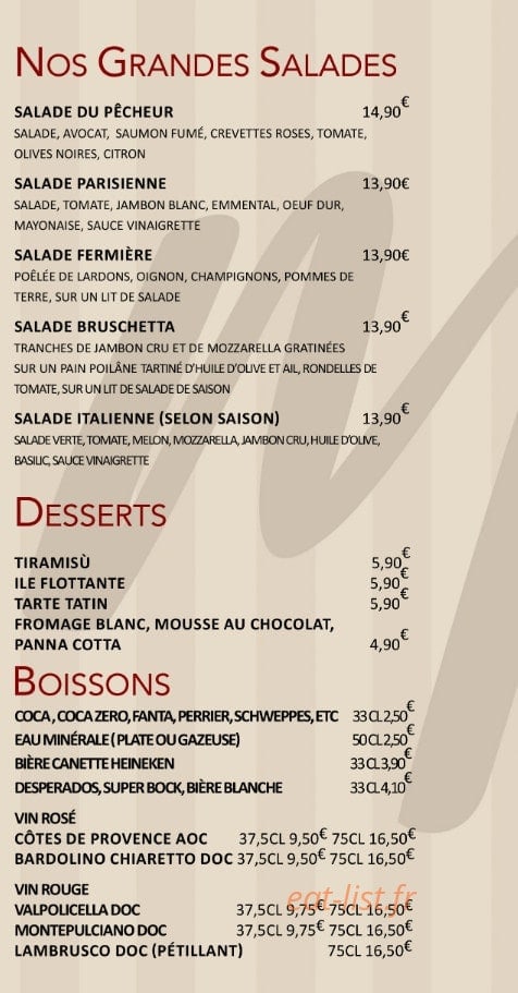 La Morgia — carte page 5