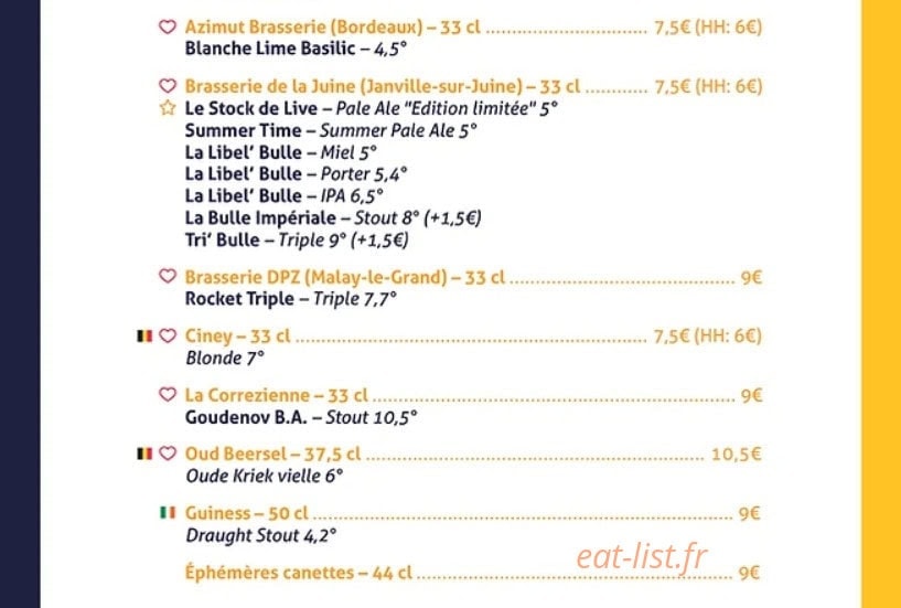 Le Stock — carte page 4