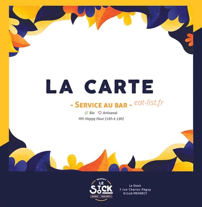 Le Stock — carte page 1