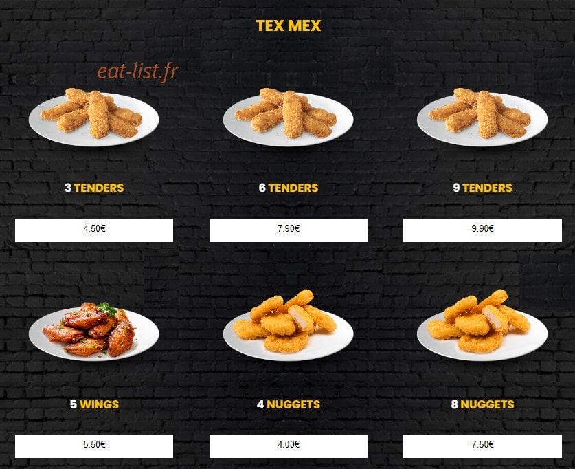 O’Chicken Doré — carte page 10