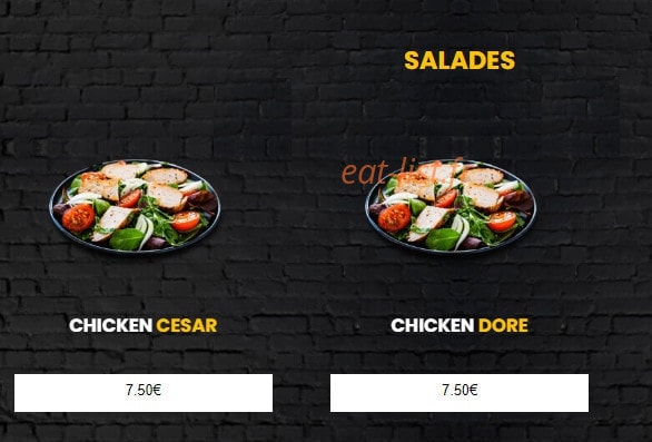 O’Chicken Doré — carte page 12