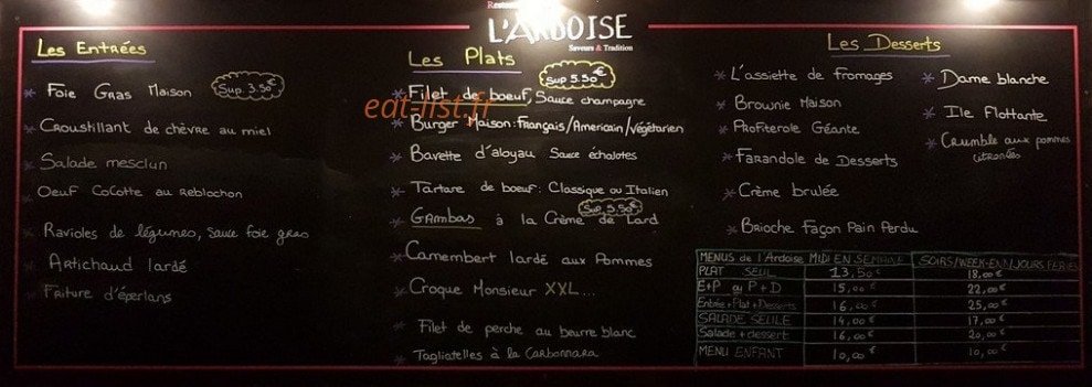 L'ardoise — carte page 1