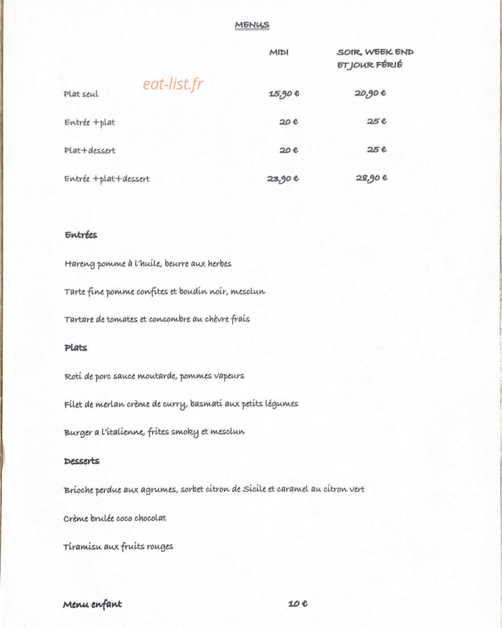 La Table D'ormoy — carte page 2
