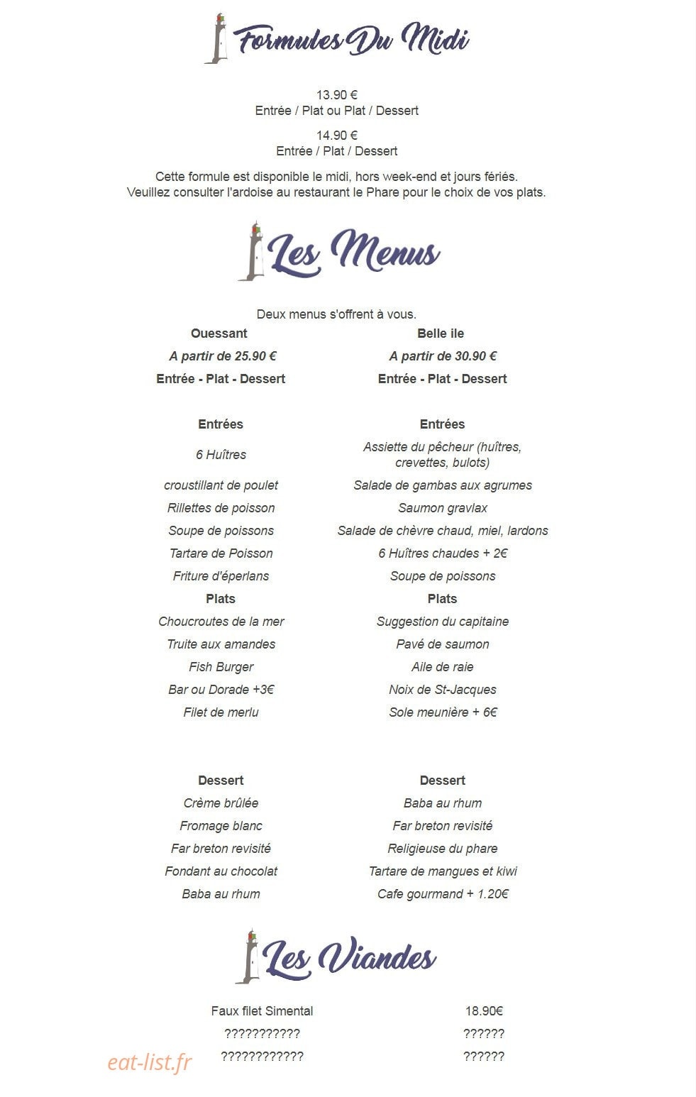 Le Phare — carte page 7