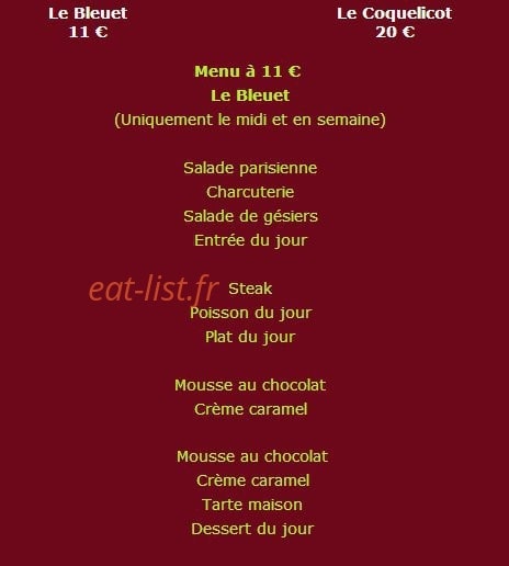 La Clef des Champs — carte page 3