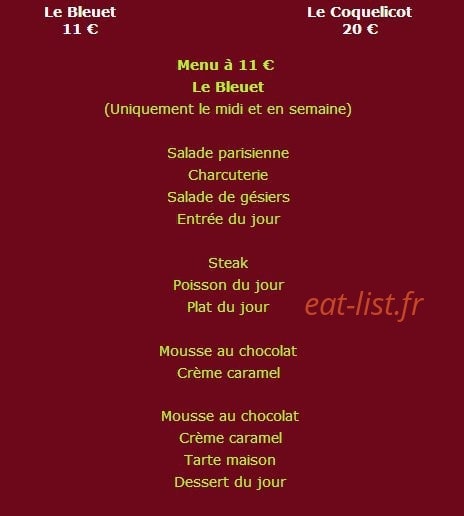 La Clef des Champs — carte page 2