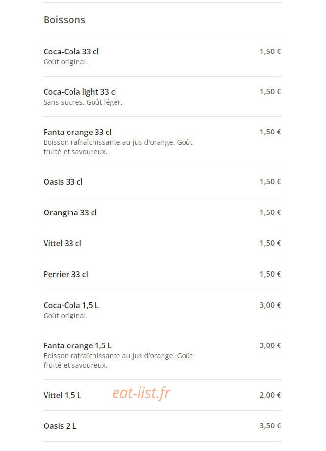 Rapido pizza — carte page 11