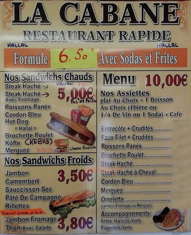 La cabane — carte page 1