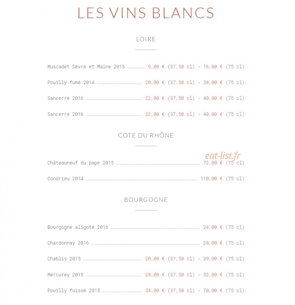 Le Relais de Cocatrix — carte page 10