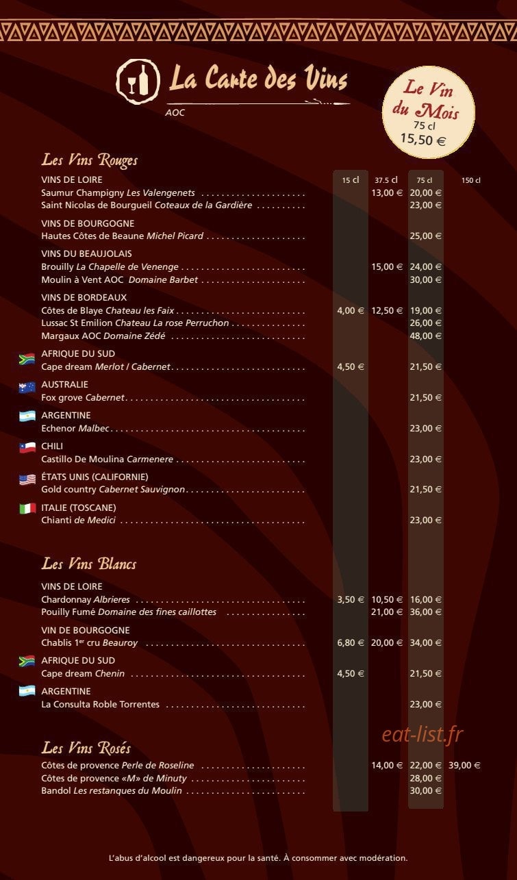Le Safari — carte page 8