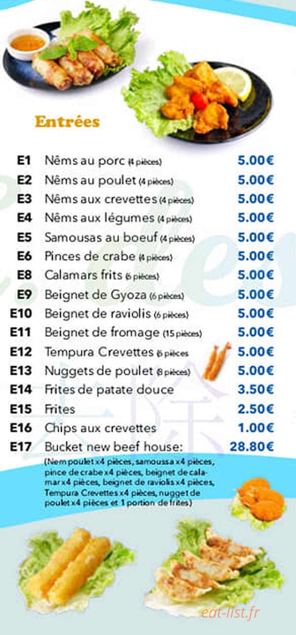 New Beef House — carte page 2