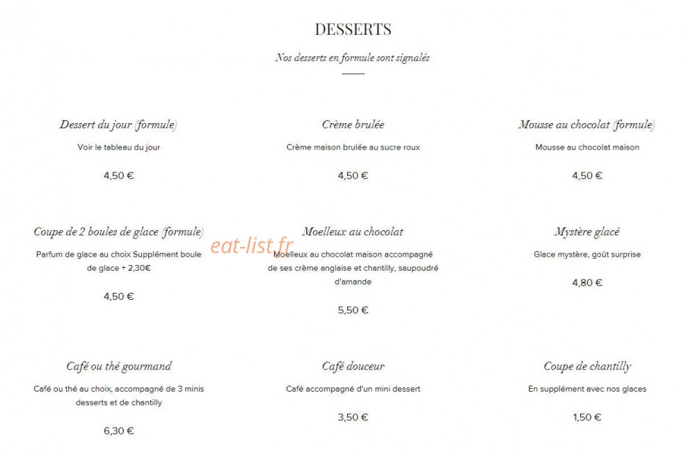 Le Relais de la Ferte — carte page 7