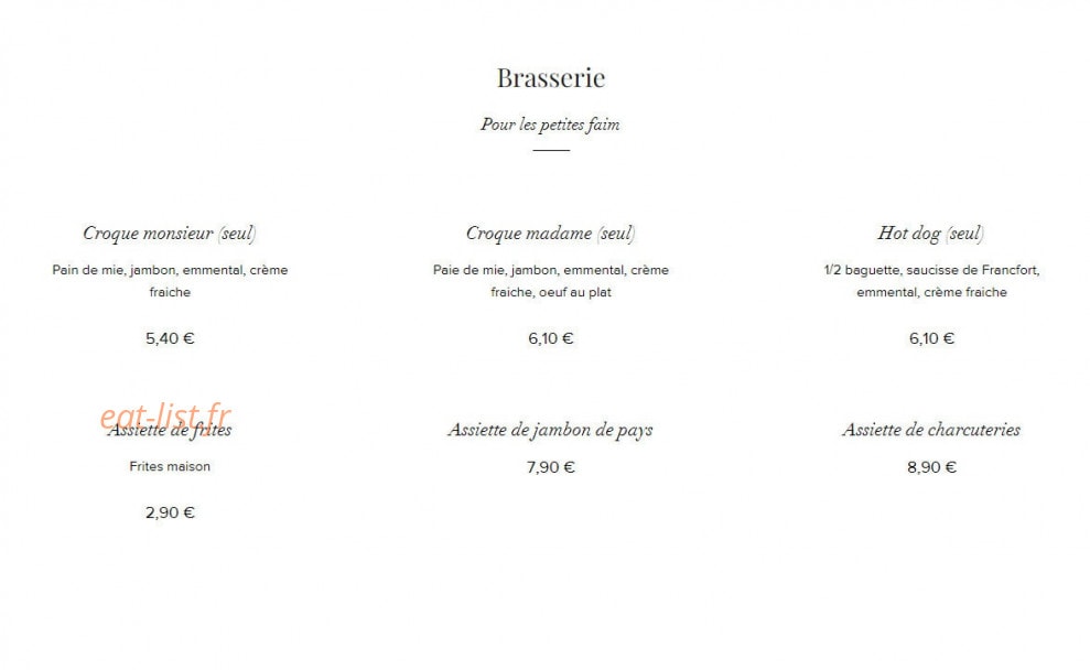 Le Relais de la Ferte — carte page 5