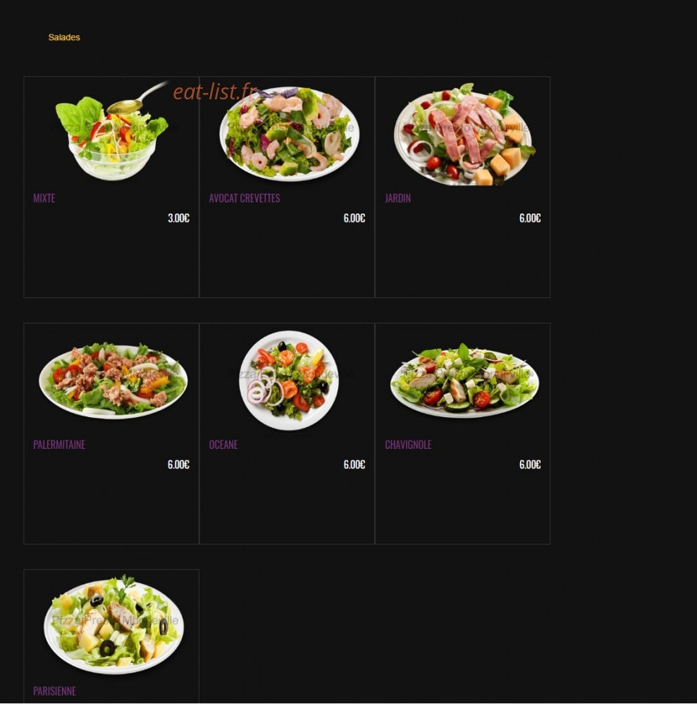 Pizza Presto — carte page 8