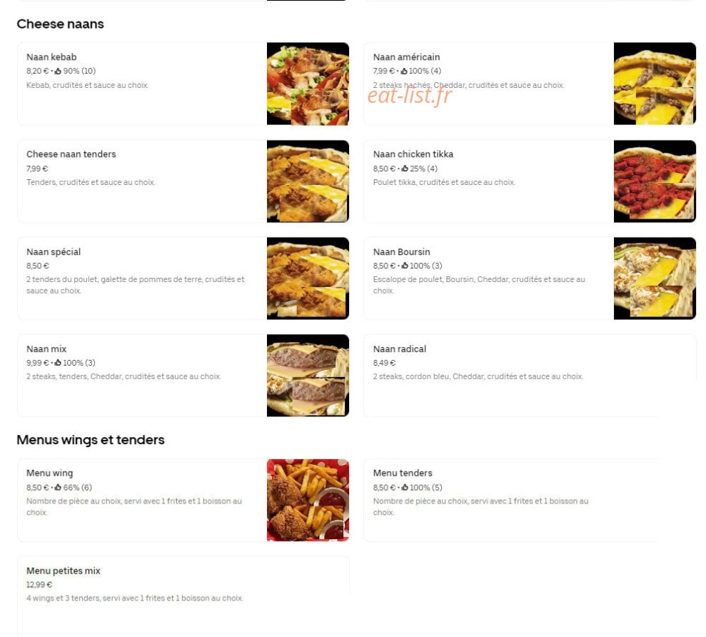 Burger 45 Street — carte page 4