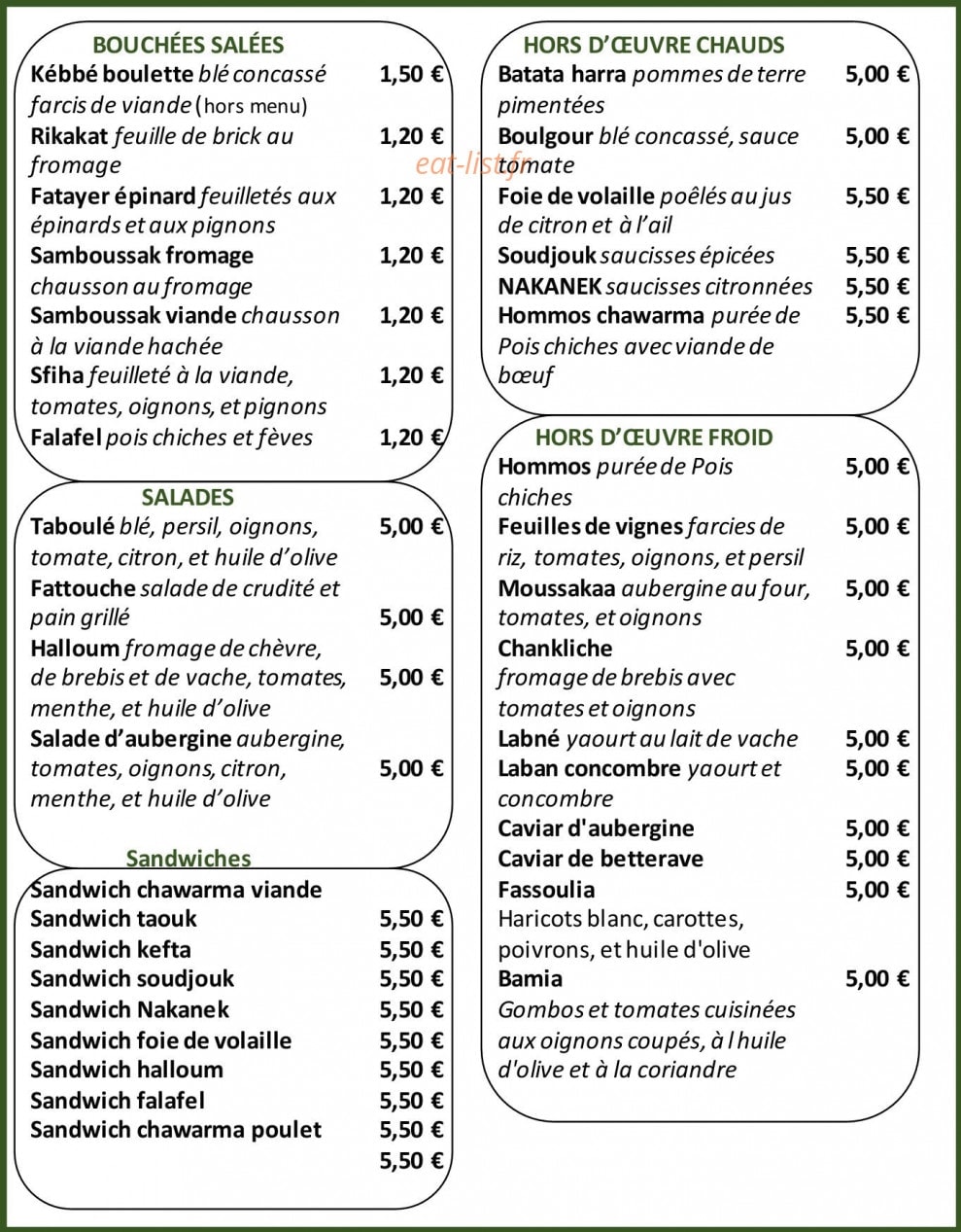 Feuilles de vigne — carte page 2