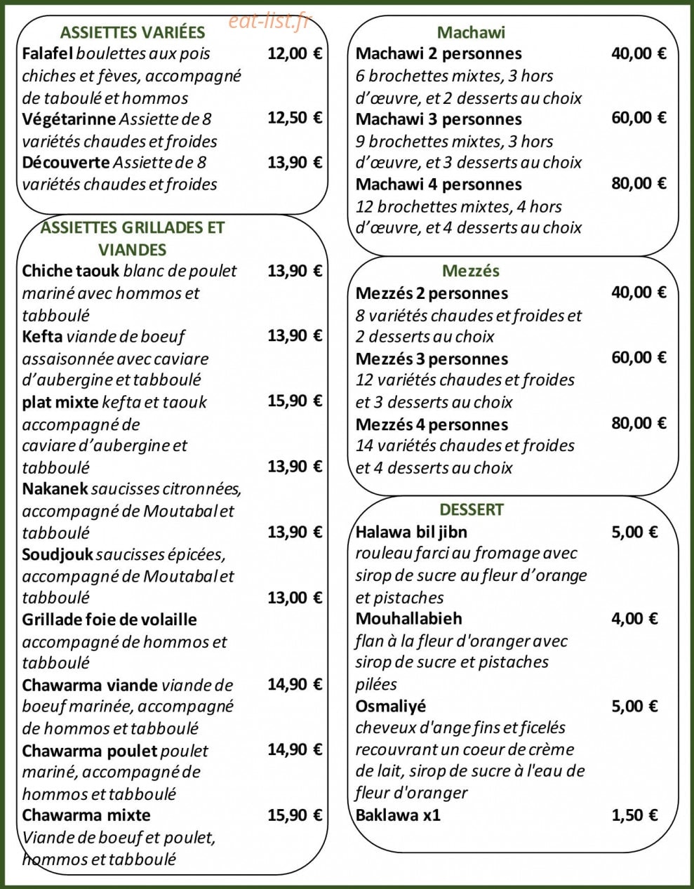 Feuilles de vigne — carte page 3