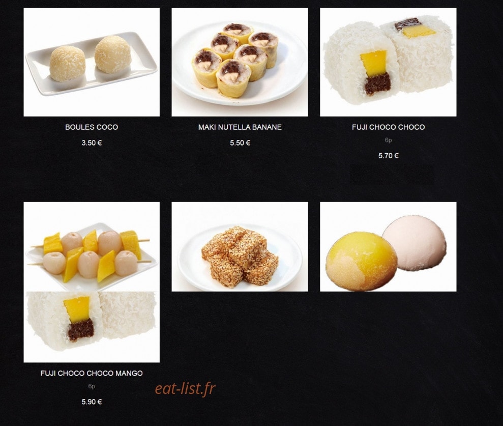 Fu Ji Sushi — carte page 9