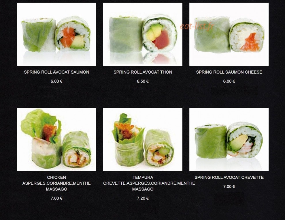 Fu Ji Sushi — carte page 11