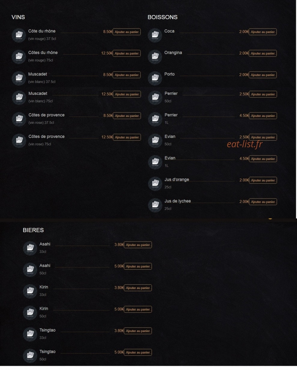 Fu Ji Sushi — carte page 24