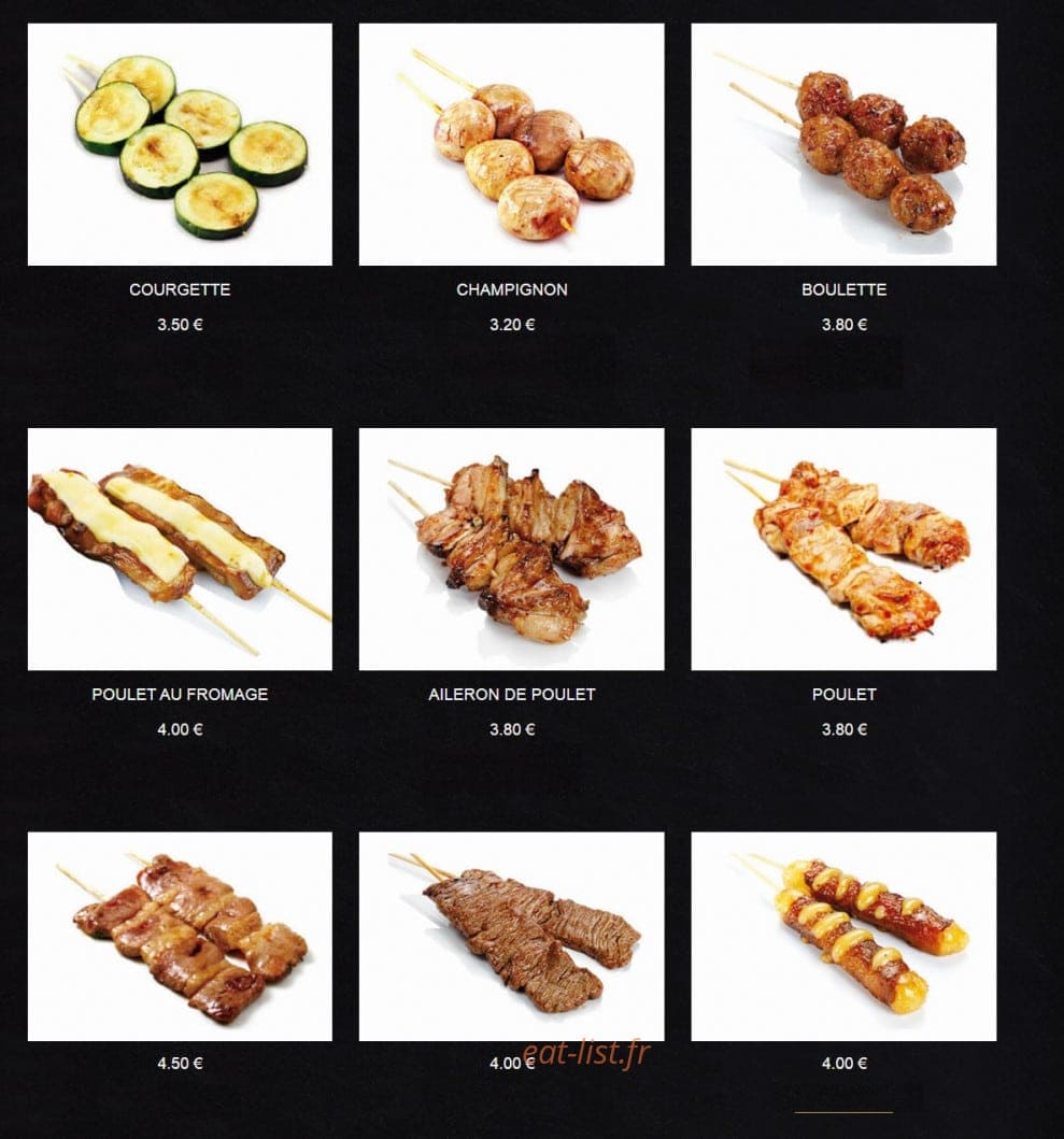 Fu Ji Sushi — carte page 1