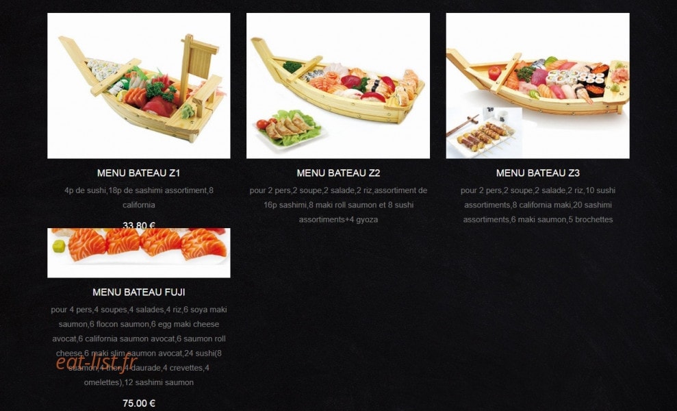 Fu Ji Sushi — carte page 12