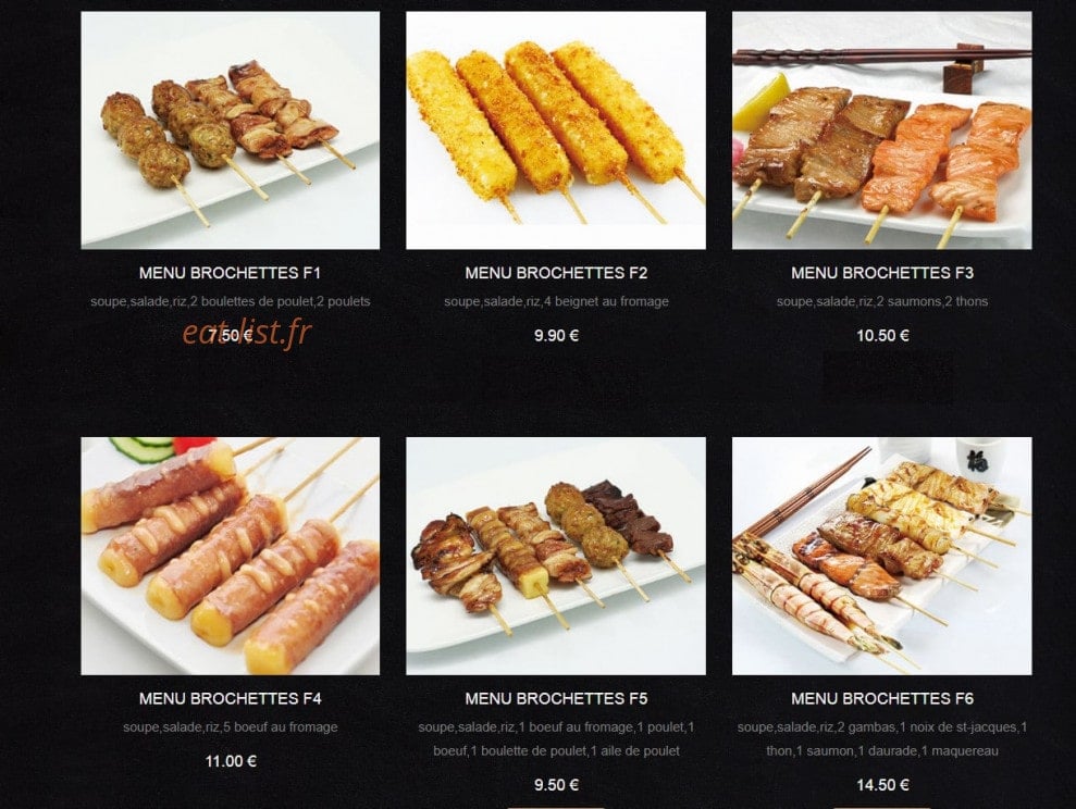 Fu Ji Sushi — carte page 22