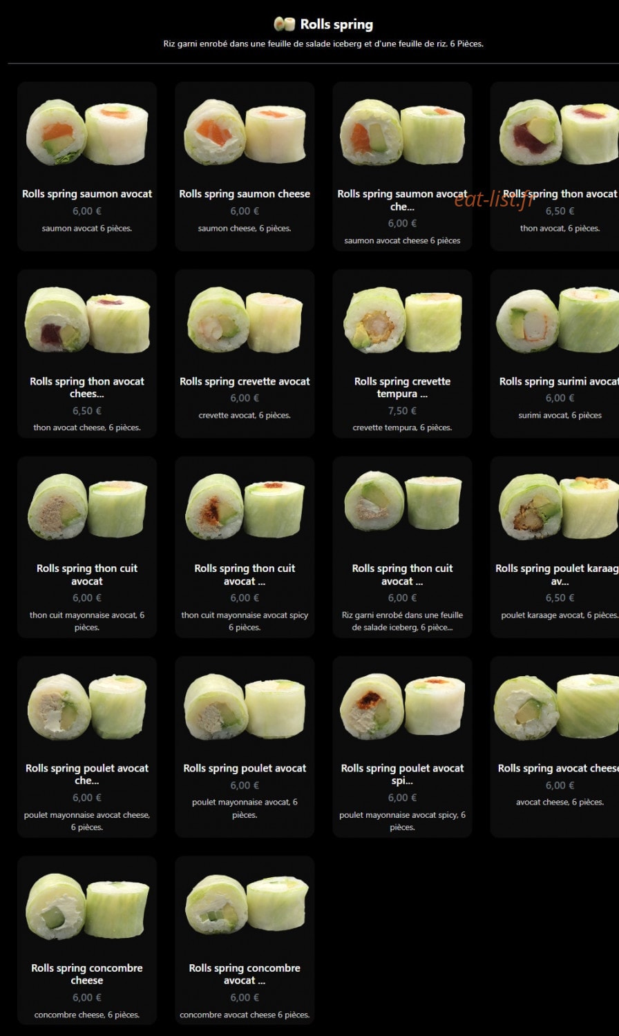 Jap Eat — carte page 12