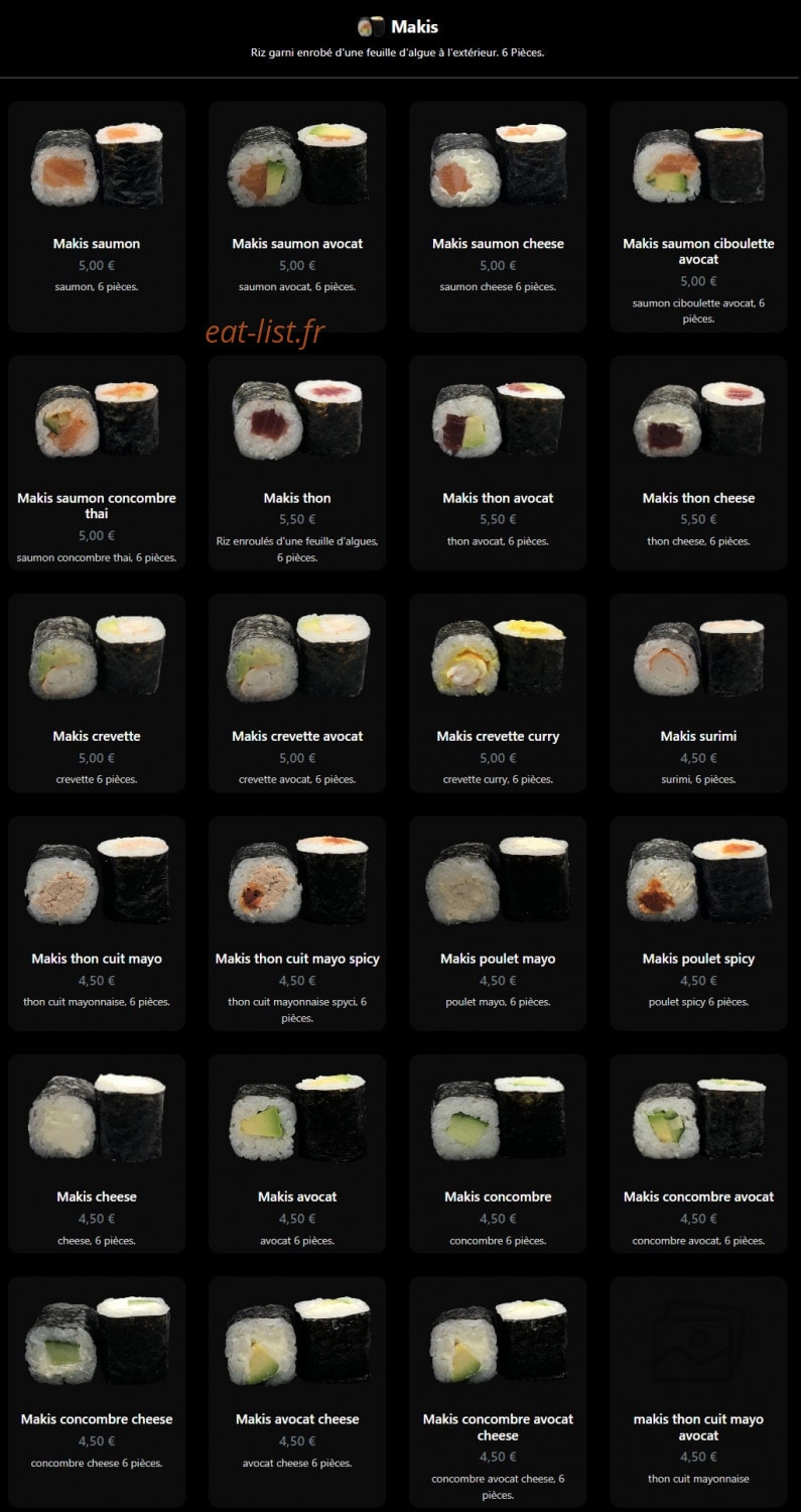Jap Eat — carte page 14