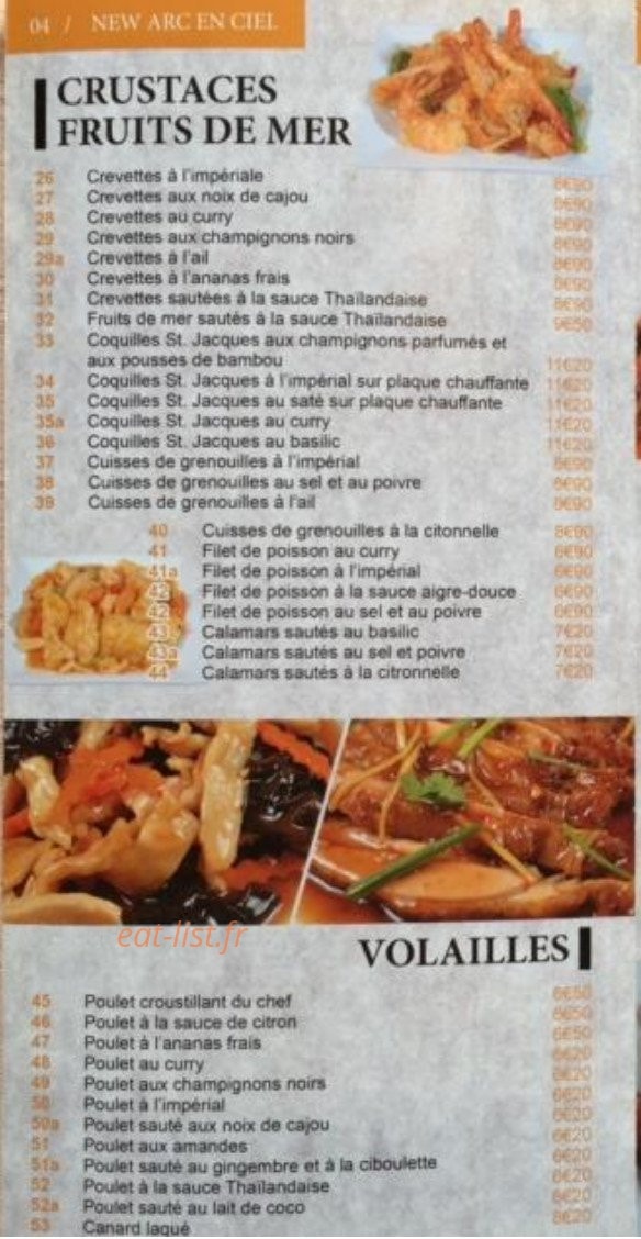 L'arc en ciel — carte page 6