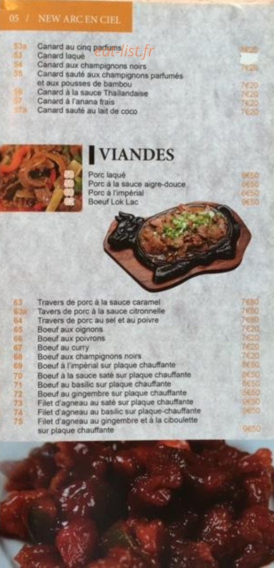 L'arc en ciel — carte page 7