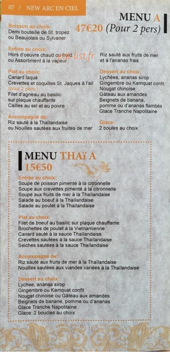 L'arc en ciel — carte page 5
