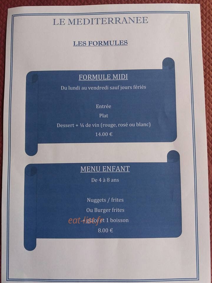Le méditerranée — carte page 7