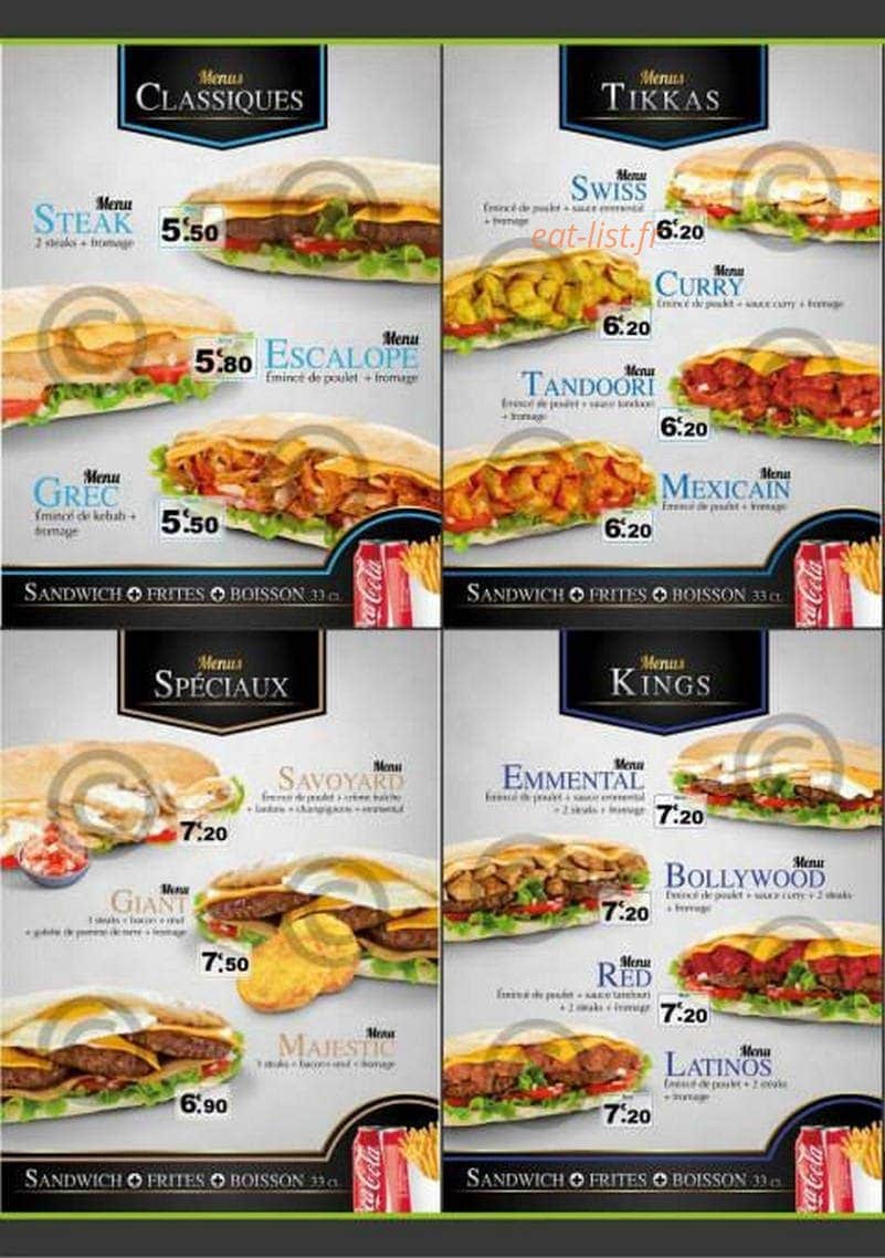 Made In Food — carte page 2
