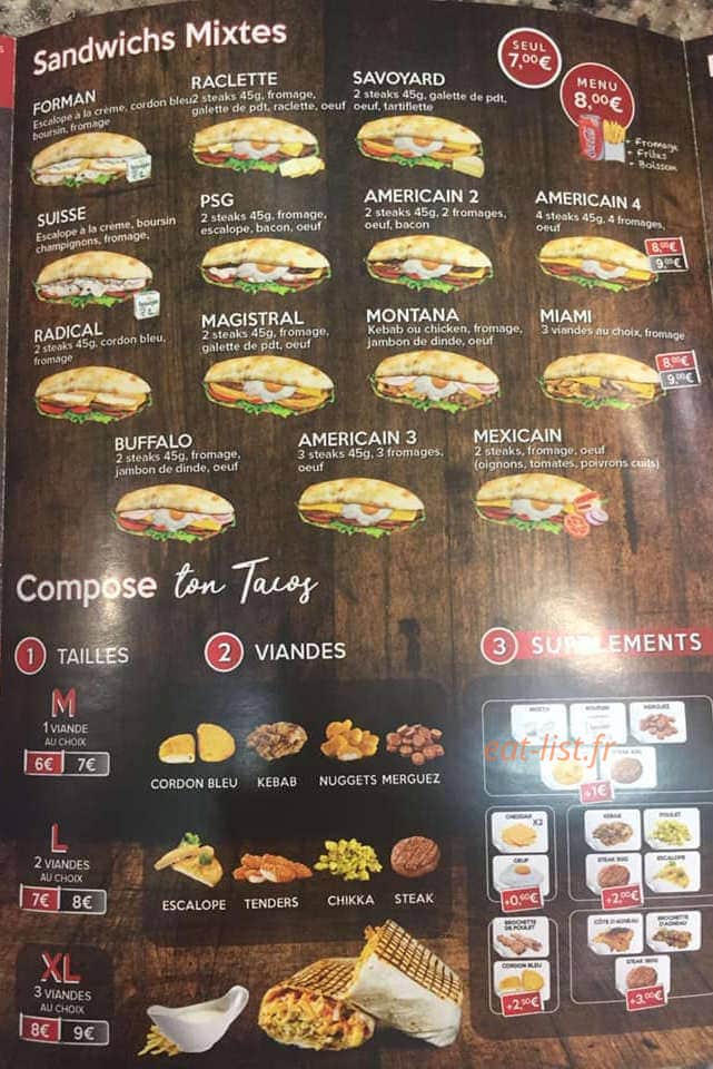 Miami meals — carte page 3