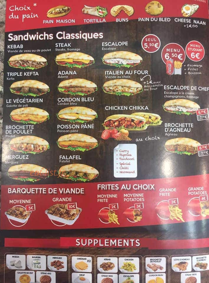 Miami meals — carte page 5