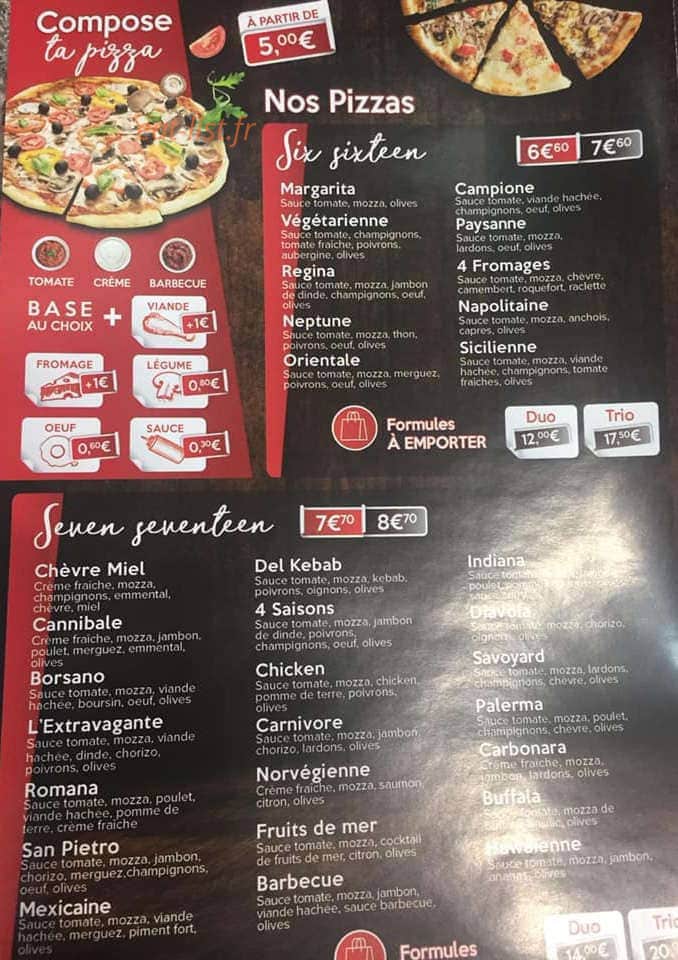 Miami meals — carte page 4